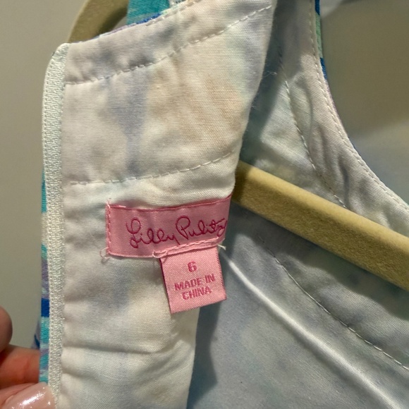 Girls Lilly Pulitzer Sailboat Shift Dress - Picture 2 of 2